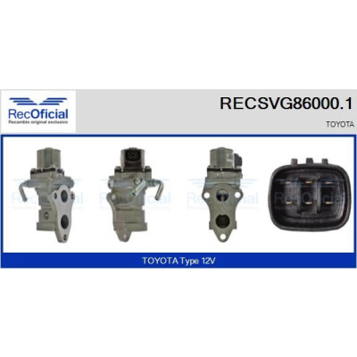 Valvola EGR RECOFFICIAL RECSVG86000.1