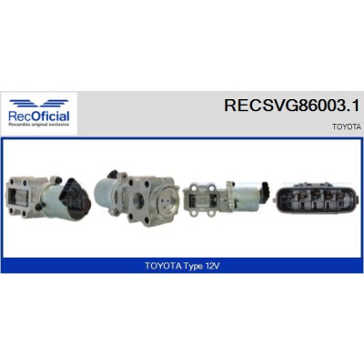 Valvola EGR RECOFFICIAL RECSVG86003.1