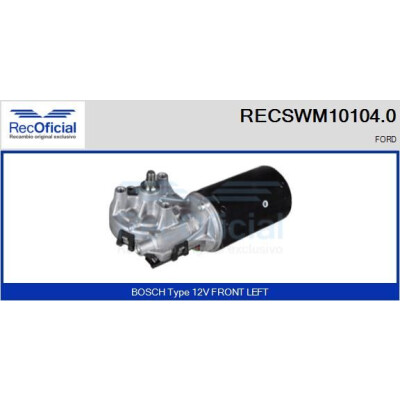 Motore tergicristallo RECOOFFICIAL RECSWM10104.0