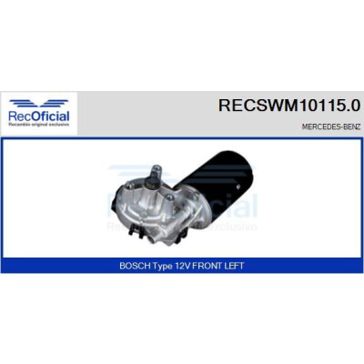 Motore tergicristallo RECOOFFICIAL RECSWM10115.0