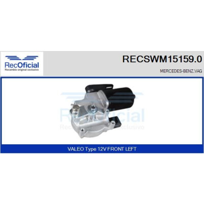 Motore tergicristallo RECOOFFICIAL RECSWM15159.0