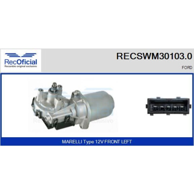 Motore tergicristallo RECOOFFICIAL RECSWM30103.0