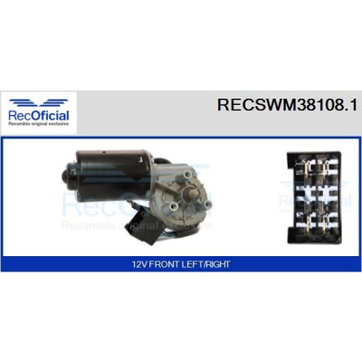 Motore tergicristallo RECOFICIAL RECSWM38108.1