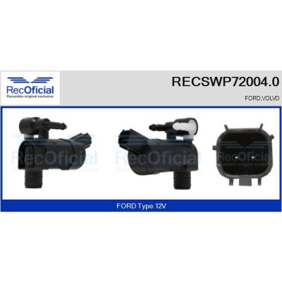 Pompa dell'acqua lavavetri RECOOFFICIAL RECSWP72004.0