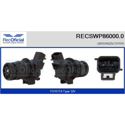 Pompa dell'acqua lavavetri RECOOFFICIAL RECSWP86000.0