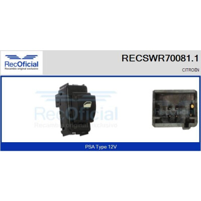 Interruttore finestra RECOFICIAL RECSWR70081.1