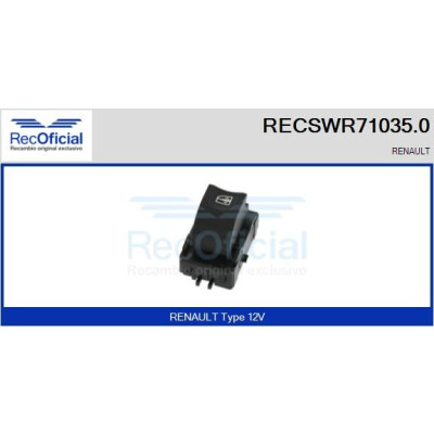 Interruttore finestra RECOFICIAL RECSWR71035.0