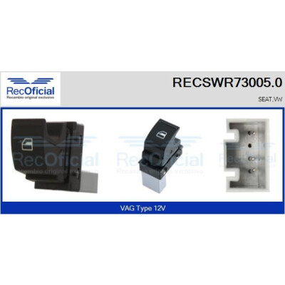 Interruttore finestra RECOFICIAL RECSWR73005.0