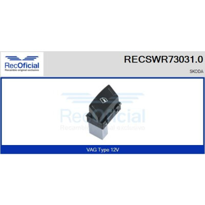 Interruttore finestra RECOFICIAL RECSWR73031.0