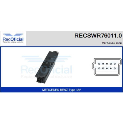 Interruttore finestra RECOFICIAL RECSWR76011.0