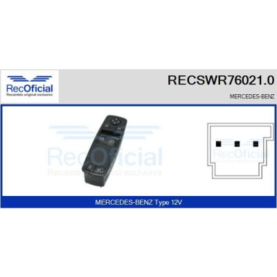 Interruttore finestra RECOFICIAL RECSWR76021.0