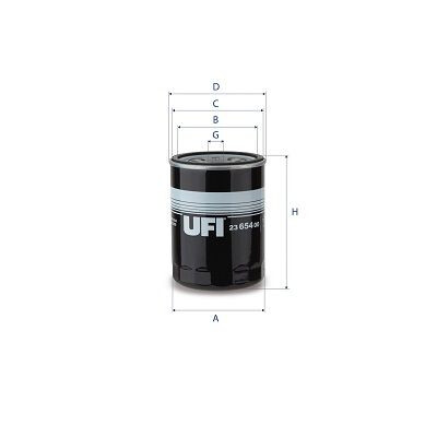 Filtro olio UFI 23.654.00