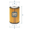 Filtro olio UFI 25.235.00