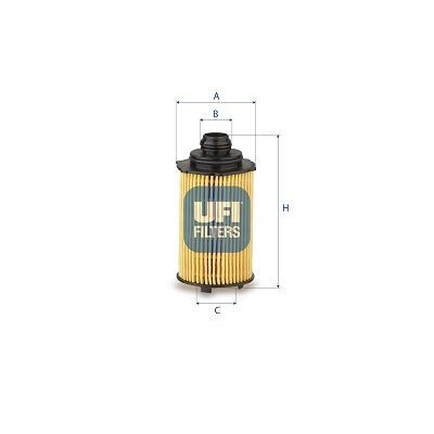 Filtro olio UFI 25.276.00