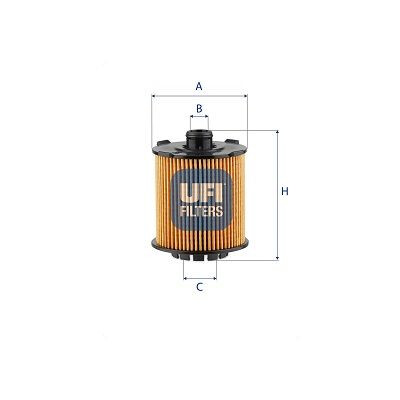 Filtro olio UFI 25.VCC.01