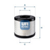 Filtro aria UFI 27.E50.00