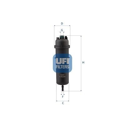 Filtro carburante UFI 31.A33.00