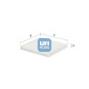 Filtro aria abitacolo UFI 53.522.00