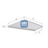 Filtro aria abitacolo UFI 53.584.00