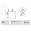 Motorino di avviamento BOSCH 0 986 011 160