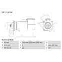 Motorino di avviamento BOSCH 0 986 011 570