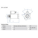 Motorino di avviamento BOSCH 0 986 013 720