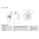 Motorino di avviamento BOSCH 0 986 017 760