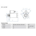 Motorino di avviamento BOSCH 0 986 018 990