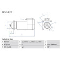 Motorino di avviamento BOSCH 0 986 019 000