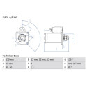 Motorino di avviamento BOSCH 0 986 019 010