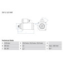 Motorino di avviamento BOSCH 0 986 021 490