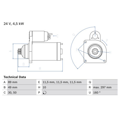 Motorino di avviamento BOSCH 0 986 022 940