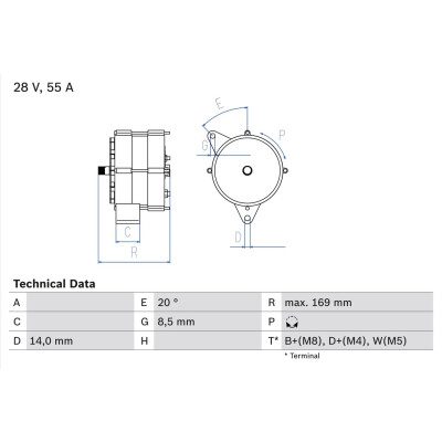 Alternatore BOSCH 0 986 034 370