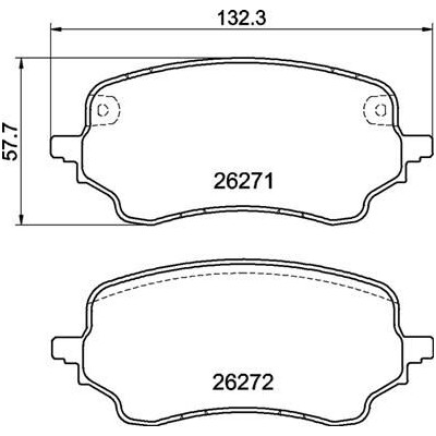 Kit pastiglie freno, Freno a disco BREMBO P 24 236