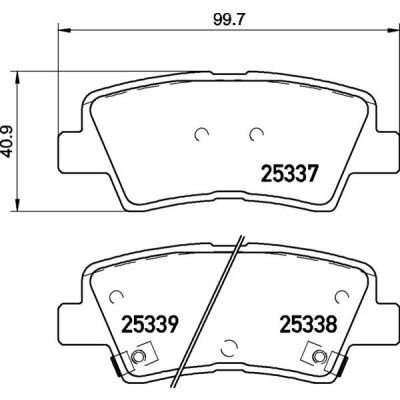 Kit pastiglie freno, Freno a disco BREMBO P 30 094X