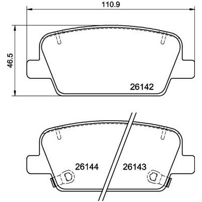 Kit pastiglie freno, Freno a disco BREMBO P 30 118