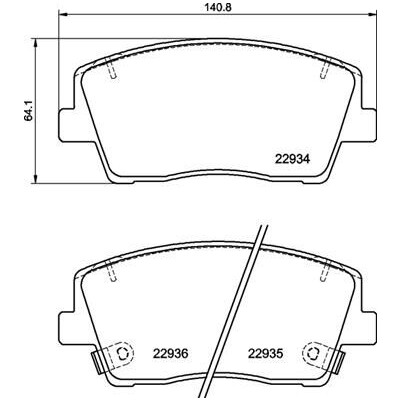Kit pastiglie freno, Freno a disco BREMBO P 30 119