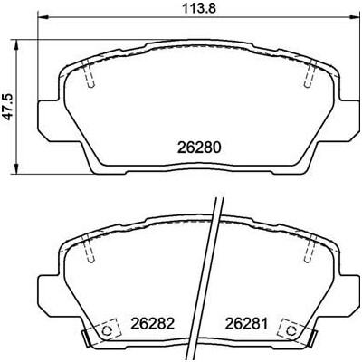 Kit pastiglie freno, Freno a disco BREMBO P 30 125