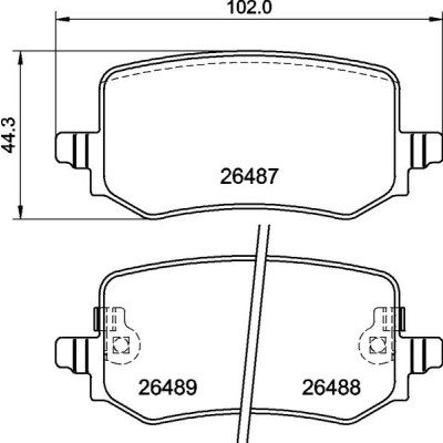 Kit pastiglie freno, Freno a disco BREMBO P 30 139