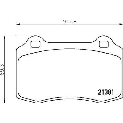 Kit pastiglie freno, Freno a disco BREMBO P 36 020X
