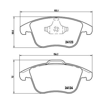 Kit pastiglie freno, Freno a disco BREMBO P 44 020X