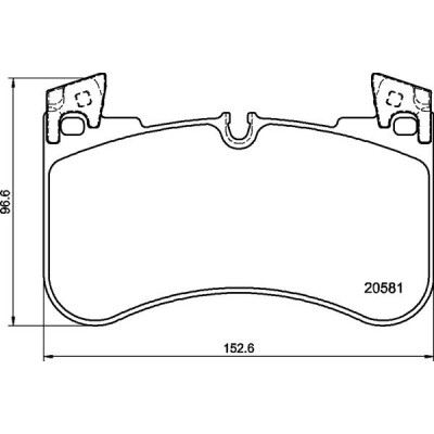 Kit pastiglie freno, Freno a disco BREMBO P 44 029