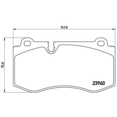 Kit pastiglie freno, Freno a disco BREMBO P 50 074X