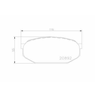 Kit pastiglie freno, Freno a disco BREMBO P 54 005