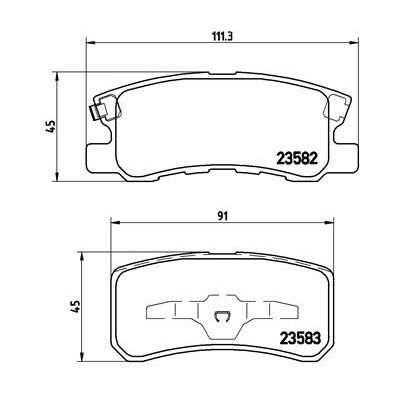 Kit pastiglie freno, Freno a disco BREMBO P 54 031X