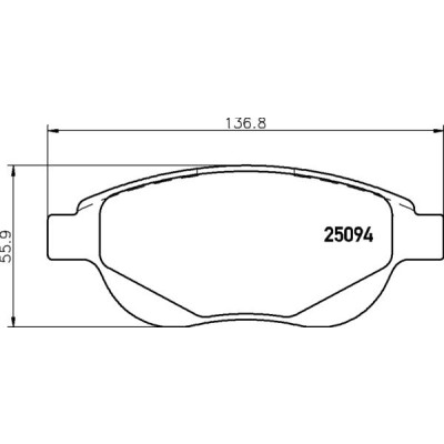 Kit pastiglie freno, Freno a disco BREMBO P 61 137
