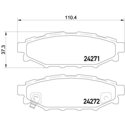 Kit pastiglie freno, Freno a disco BREMBO P 78 020X