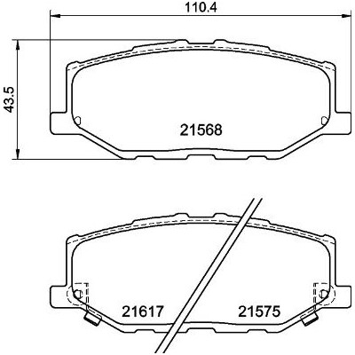 Kit pastiglie freno, Freno a disco BREMBO P 79 040