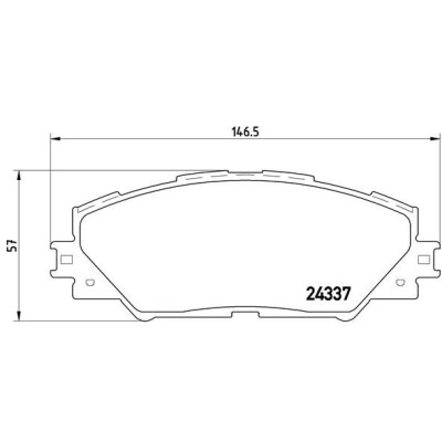 Kit pastiglie freno, Freno a disco BREMBO P 83 071X