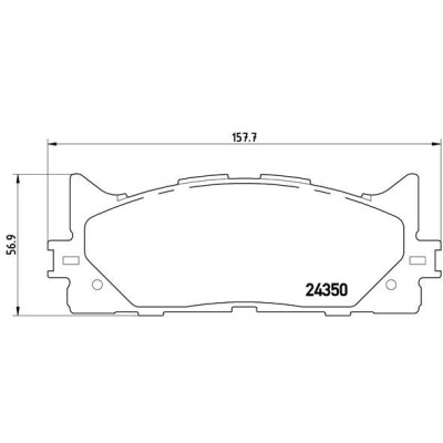 Kit pastiglie freno, Freno a disco BREMBO P 83 117X